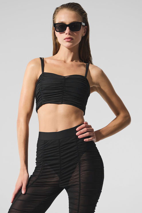 alo Women's Airlift Mesh Cherish Bra - Black