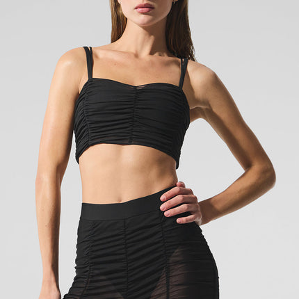 alo Women's Airlift Mesh Cherish Bra - Black