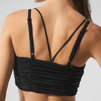 alo Women's Airlift Mesh Cherish Bra - Black
