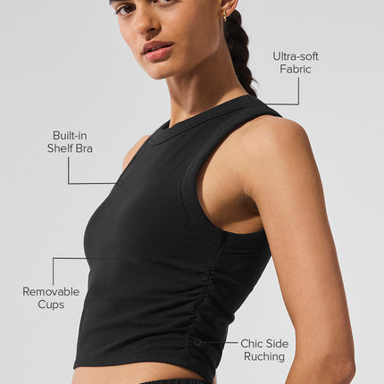 alo Women's Sway Bra Tank - Black