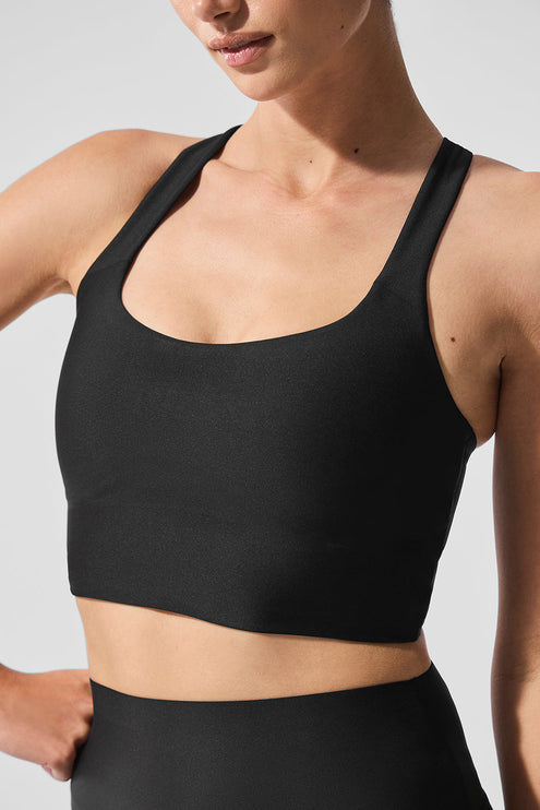 alo Women's Airlift Sleek Bra Tank - Black