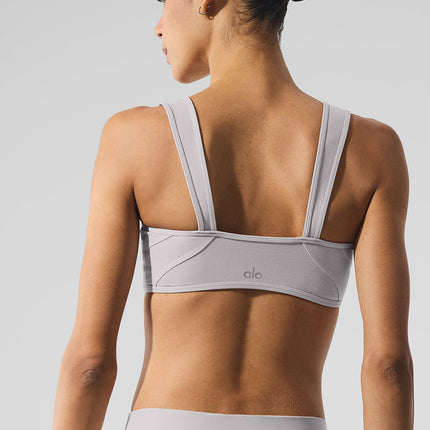 alo Women's Washed Alosoft Sunray Bra - Grey Sky Wash