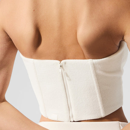alo Women's Polar Fleece Corset - Ivory
