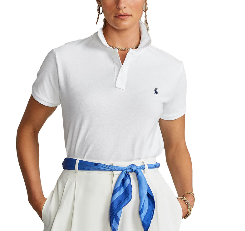 Polo Ralph Lauren Women's Classic Fit Mesh Polo Shirt White