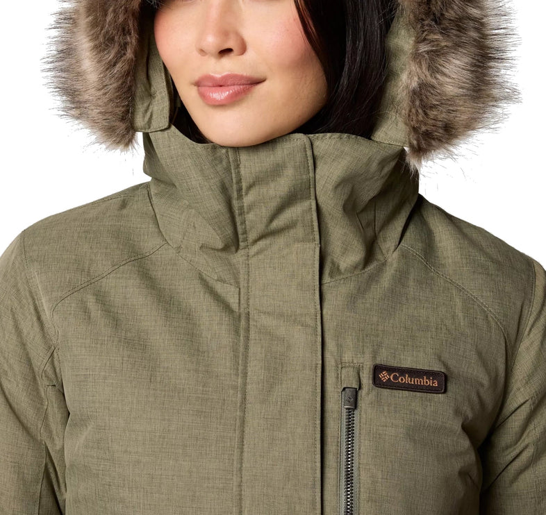 Columbia Women's Suttle Mountain Long Insulated Jacket Stone Green