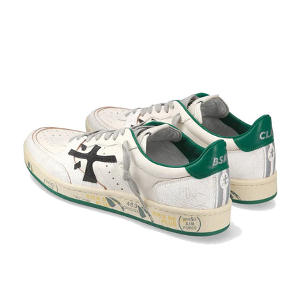 Premiata Men's Clay Sneakers White/Green 6778