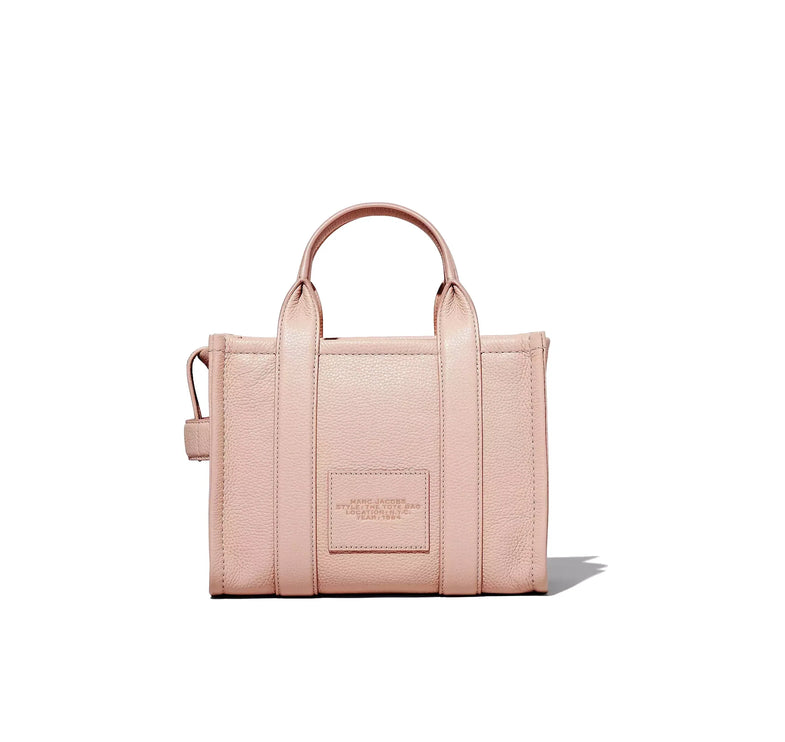 Marc Jacobs Women's The Leather Small Tote Bag Rose - Ready to Ship