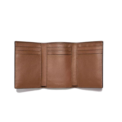 Coach Men's Trifold Wallet Saddle