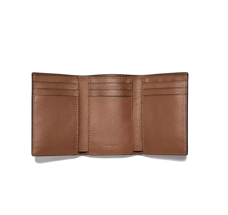 Coach Men's Trifold Wallet Saddle