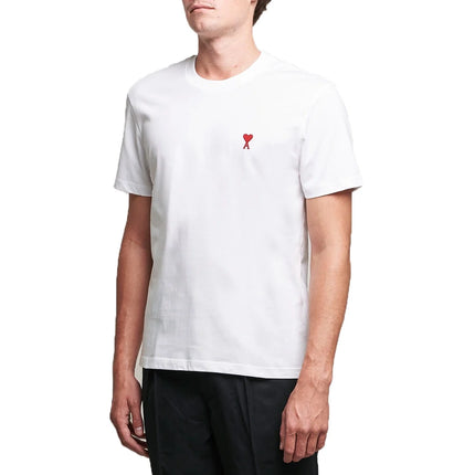 AMI Alexandre Mattiussi Unisex Ami de Coeur Small Logo T-Shirt White - Ready to Ship