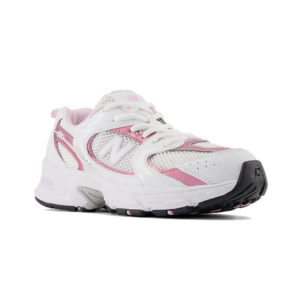 New Balance Grade School 530 White with Pink Sugar GR530RK