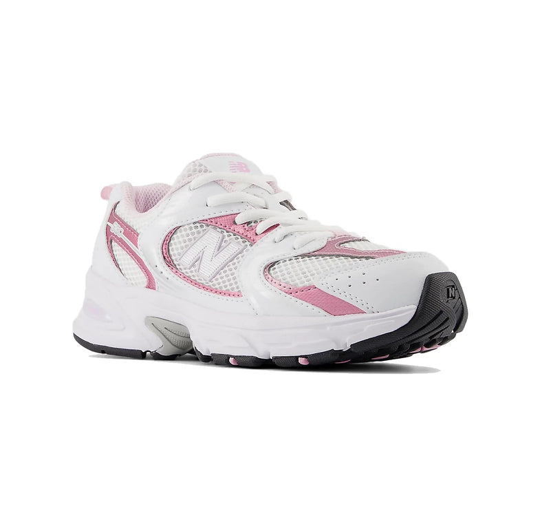 New Balance Grade School 530 White with Pink Sugar GR530RK