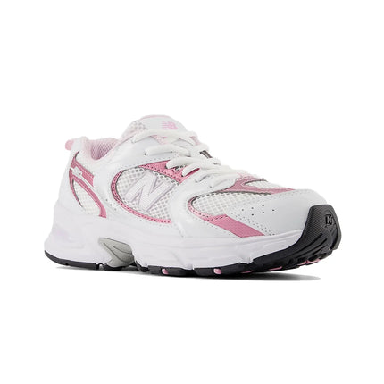 New Balance Grade School 530 White with Pink Sugar GR530RK - Ready to Ship