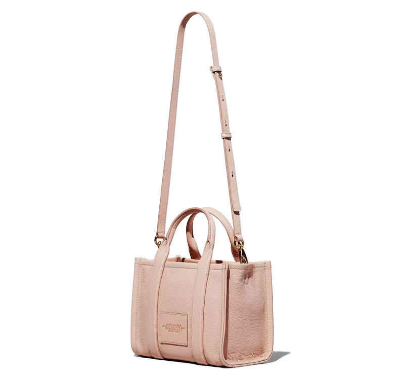 Marc Jacobs Women's The Leather Small Tote Bag Rose - Ready to Ship