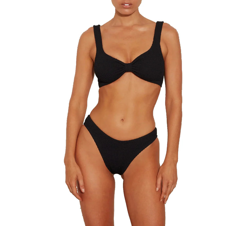 HUNZA G Women's Bonnie Bikini Black