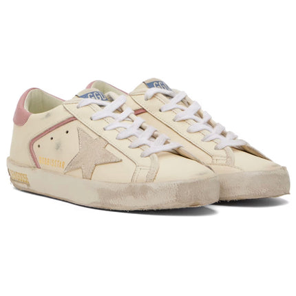 Golden Goose Women's Super Star Sneakers Cream/Rose