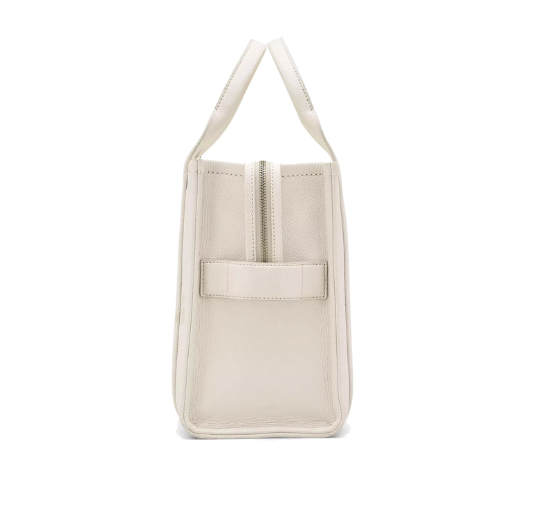 Marc Jacobs Women's The Leather Medium Tote Bag Cotton/Silver
