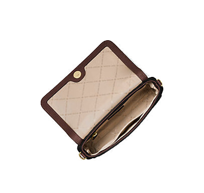 Michael Kors Women's Medium Logo Convertible Crossbody Bag Brown