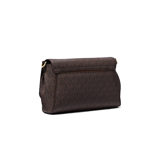 Michael Kors Women's Medium Logo Convertible Crossbody Bag Brown
