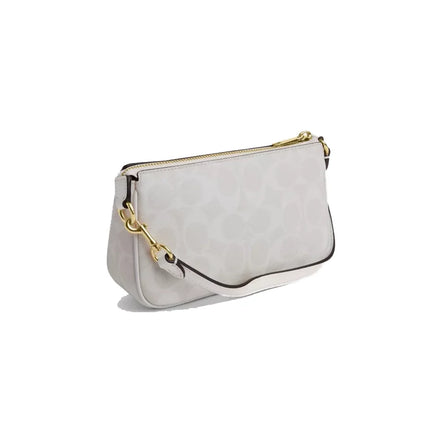 Coach Women's Nolita 19 In Signature Canvas Gold/Chalk/Glacierwhite