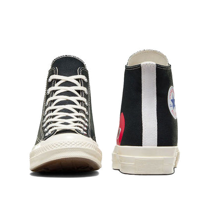 Converse x Comme des Garçons PLAY Chuck 70 High Top Black/Red/Egret