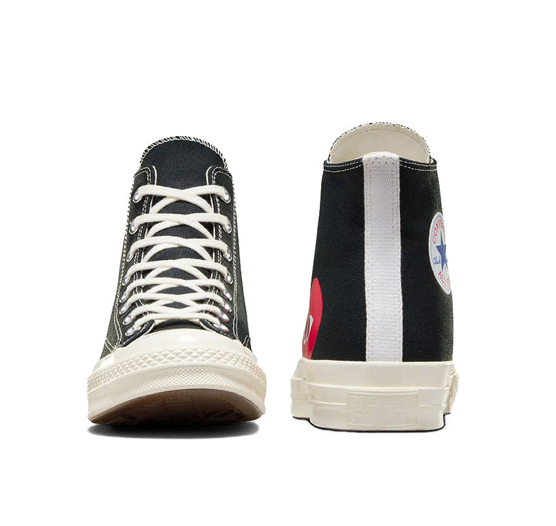 Converse x Comme des Garçons PLAY Chuck 70 High Top Black/Red/Egret