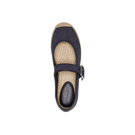 Coach Women's Courtney Espadrille In Signature Canvas Black