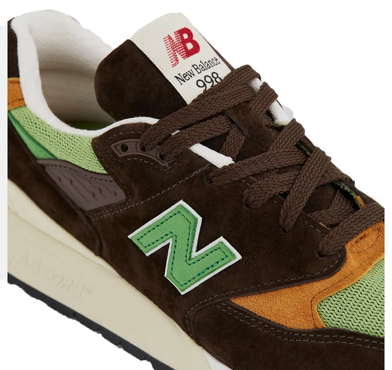 New Balance Made in USA 998 Brown with Green U998BG