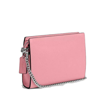 Coach Women's Slim Crossbody Silver/Flower Pink