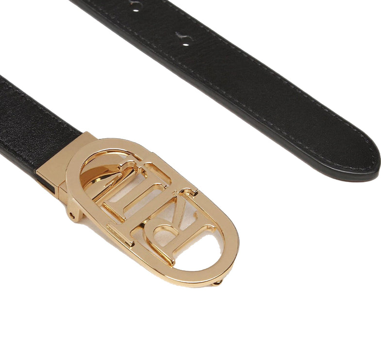 Polo Ralph Lauren Women's Reversible Leather Belt Black/Tan - Ready to Ship