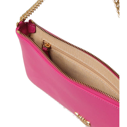 Pinko Women's Horizontal Flat Bag in Leather Pink