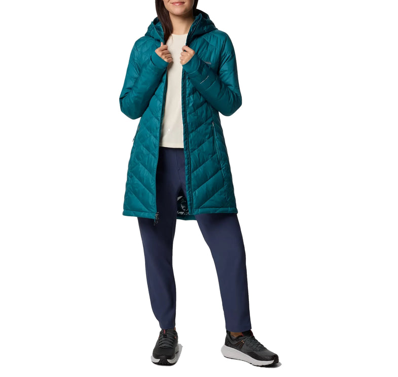 Columbia Women's Heavenly Long Hooded Jacket River Blue