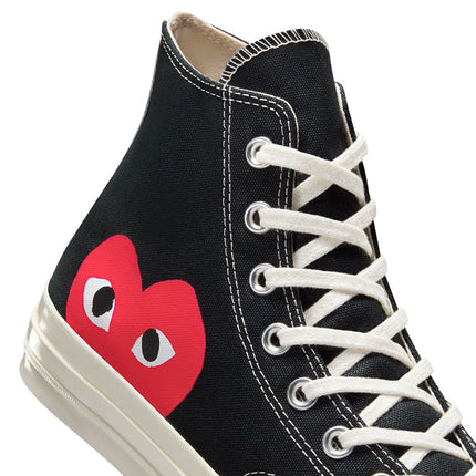 Converse x Comme des Garçons PLAY Chuck 70 High Top Black/Red/Egret