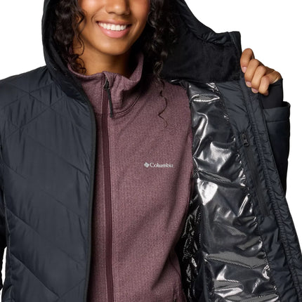 Columbia Women's Heavenly Long Hooded Jacket Black