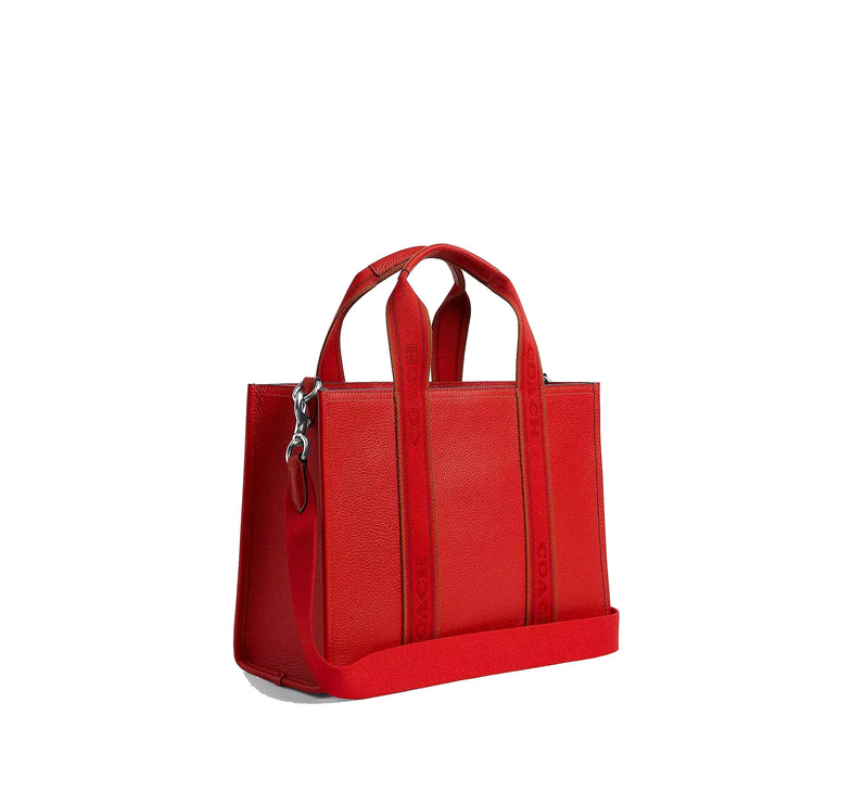 Coach Women's Smith Tote Silver/Miami Red Multi