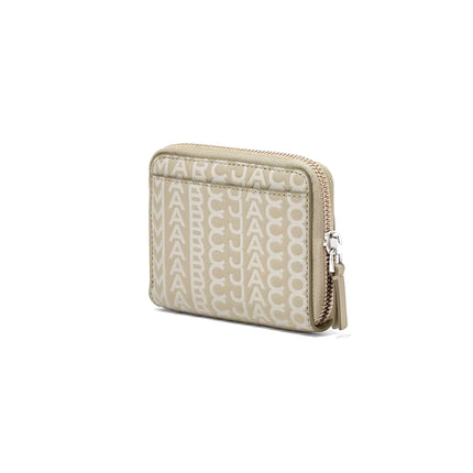 Marc Jacobs Women's The Monogram Leather Zip Around Wallet Khaki