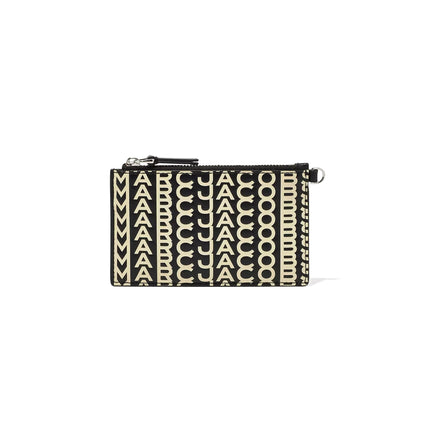 Marc Jacobs Women's The Monogram Leather Top Zip Wristlet Multi