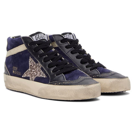 Golden Goose Women's Mid Star Sneakers Blue/Navy