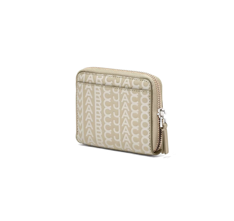 Marc Jacobs Women's The Monogram Leather Zip Around Wallet Khaki