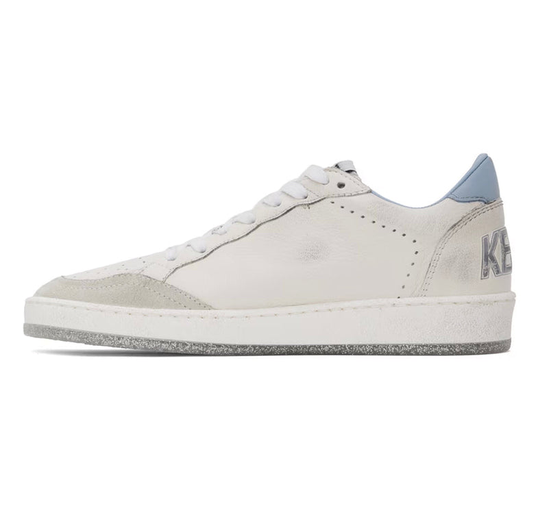 Golden Goose Women's Ball Star Sneakers White/Blue Fog