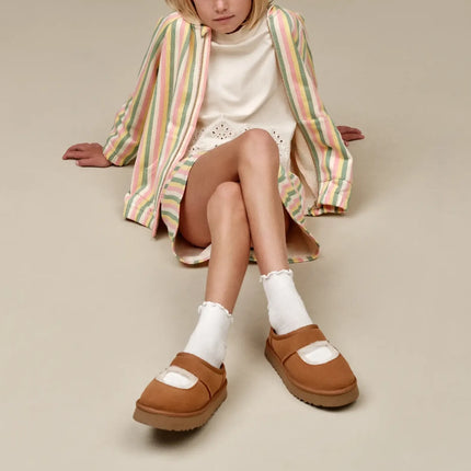 UGG Big Kid's Bea Mary Jane Chestnut