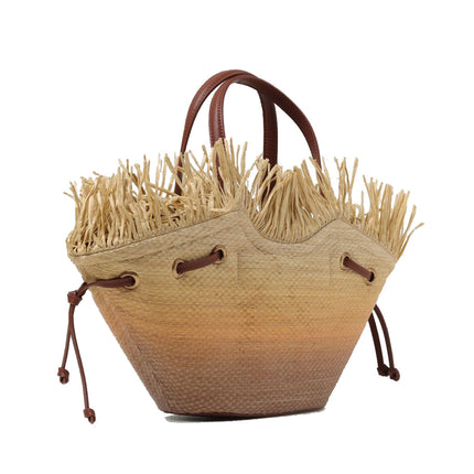 Pinko Women's Small Pagoda Shopper Bag in Faded Raffia Brown