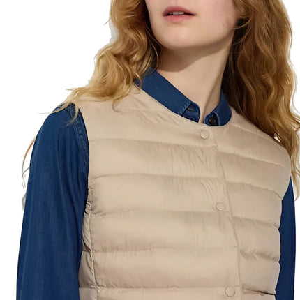 Uniqlo Women's Pufftech Compact Vest 32 Beige