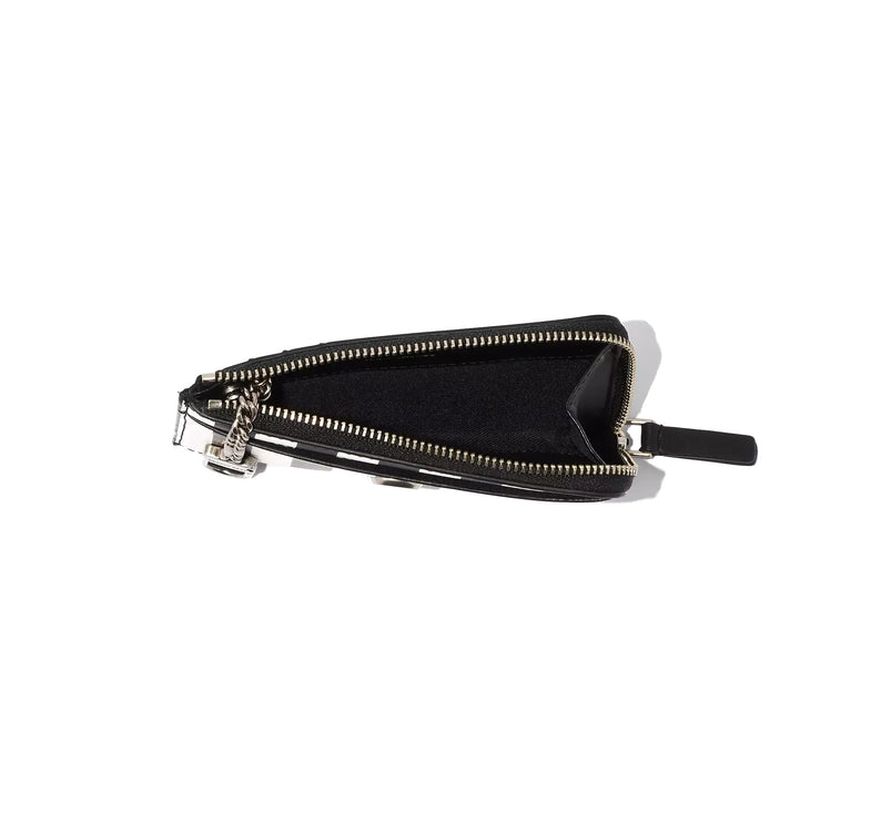 Marc Jacobs Women's The Striped J Marc Top Zip Multi Wallet Black/White