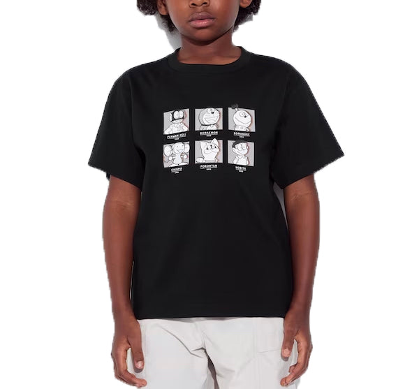 Uniqlo Kid's Fujiko-F-Fujio 90th UT Short Sleeve T-Shirt 09 Black