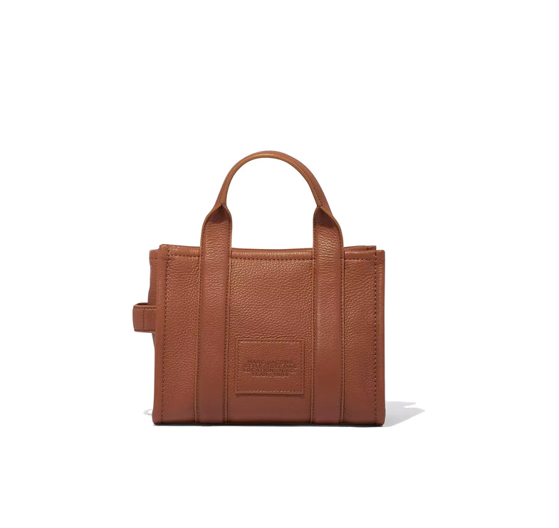 Marc Jacobs Women's The Leather Small Tote Bag Argan Oil - Ready to Ship