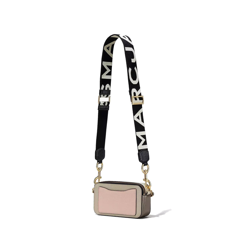 Marc Jacobs Women's The Snapshot Crossbody Bag Khaki Multi - Ready to Ship