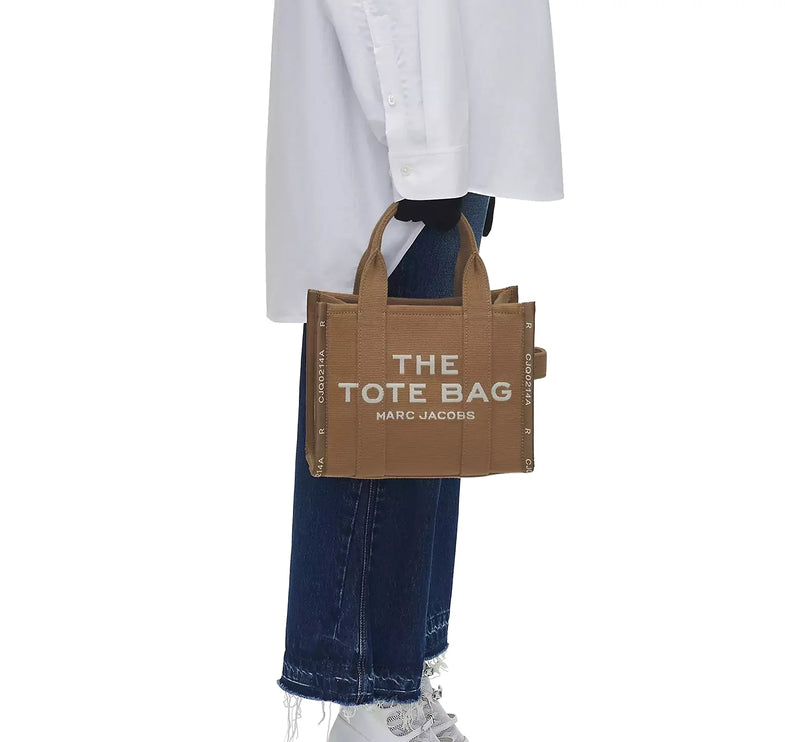 Marc Jacobs Women's The Jacquard Small Tote Bag Camel