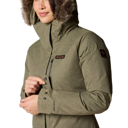 Columbia Women's Suttle Mountain Long Insulated Jacket Stone Green