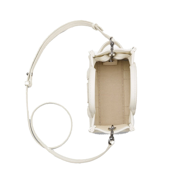Marc Jacobs Women's The Leather Crossbody Tote Bag Cotton/Silver